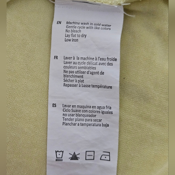 NWOT Stitches - Pale Yellow Crop Top - Picture 6 of 10